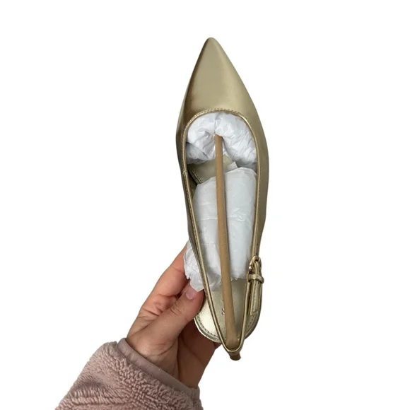 Katy Perry Women's The Oceanview Sling Back Pumps in Metallic Champagne Size 8.5 - Picture 7 of 8